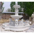 Classic Design Four Lions outdoor marble water fountain statue
